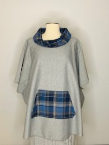 gray blue plaid